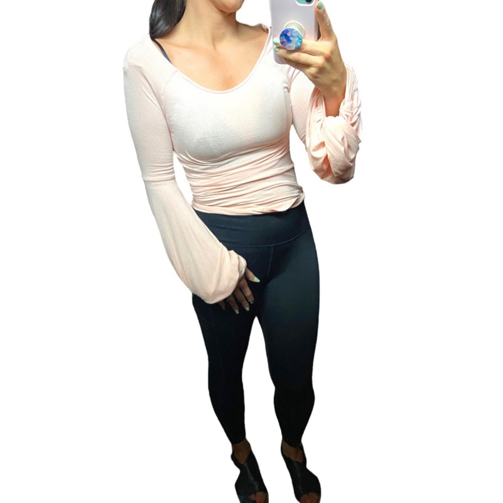 Free People light pink blouse